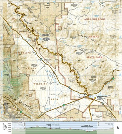 1012 PCT San Jacinto and Laguna Mtns (map 08) Preview 1