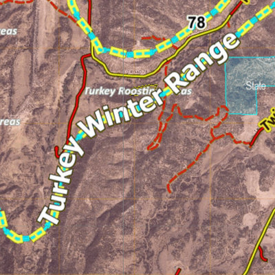 Colorado Unit 69 Turkey, Goose, and Pheasant Concentration Map Preview 3