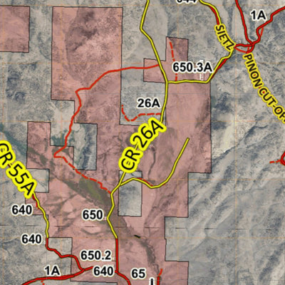 Colorado Unit 79 Turkey, Goose, and Pheasant Concentration Map Preview 2