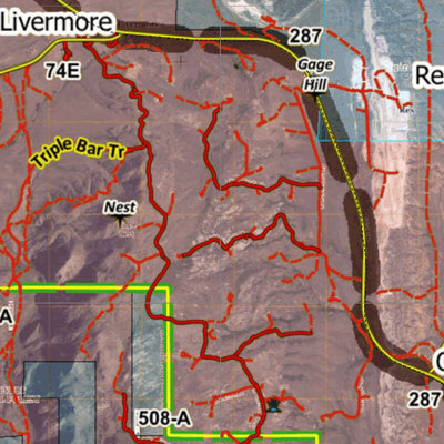 Colorado Unit 9 Turkey, Goose, and Pheasant Concentration Map Preview 2