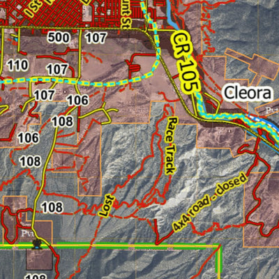 Colorado Unit 57 Turkey, Goose, and Pheasant Concentration Map Preview 3