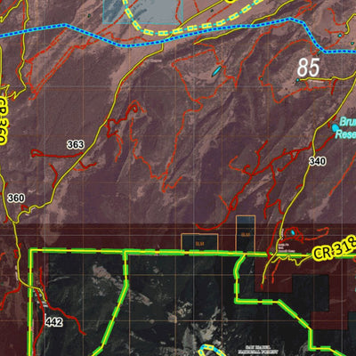Colorado Unit 85 Turkey, Goose, and Pheasant Concentration Map Preview 2