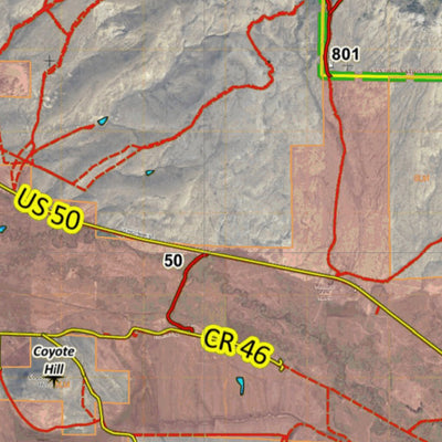 Colorado Unit 551 Turkey, Goose, and Pheasant Concentration Map Preview 2