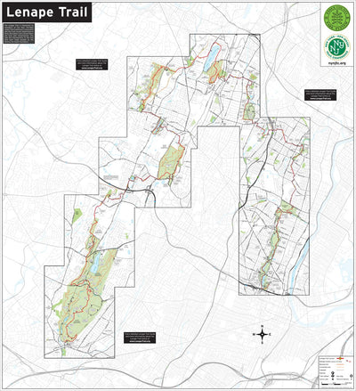 Lenape Trail Detailed Map : 2019 : Trail Conference Preview 1