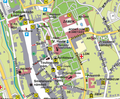 Litomyšl city map – UNESCO site Preview 3