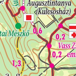 Hajag, Augusztintanya, Ráktanya turista,-biciklis térkép, tourist-biking map, Preview 2