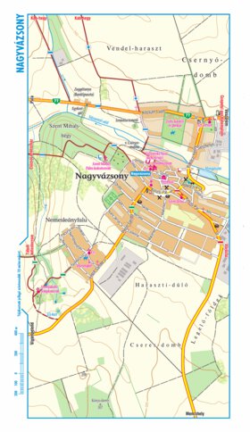 Nagyvázsony city map, várostérkép Preview 1