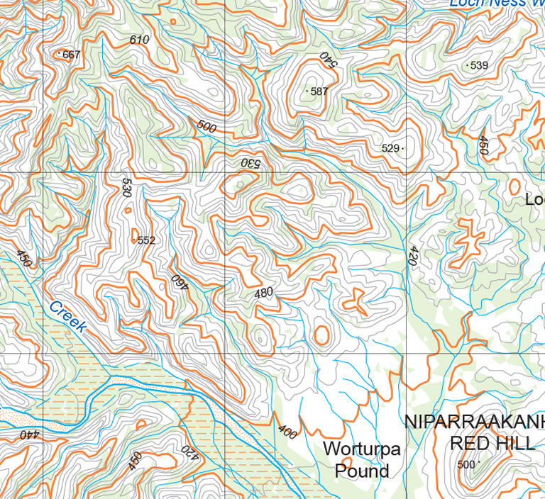 Flinders Ranges Map D7 by Mapland - Department for Environment and ...
