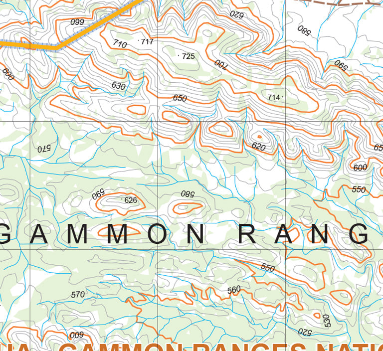 Topographic Maps Flinders Ranges Flinders Ranges Map D14 by Mapland - Department for Environment and ...