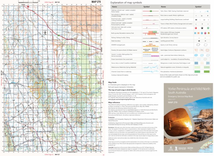 Yorke Peninsula and Mid North Map 270 by Mapland - Department for ...