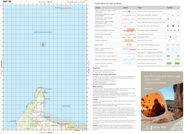 Eyre Peninsula and West Coast Map 189 by Mapland - Department for ...