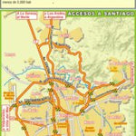 Mapa de Rutas y Caminos de Chile - Accesos a Santiago Preview 1