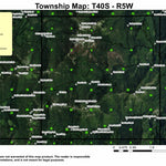 Grayback Mountain T40S R5W Township Map Preview 1