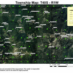 Big Red Mountain T40S R1W Township Map Preview 1