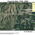 Rough and Ready Creek T40S R9W Township Map Preview 1