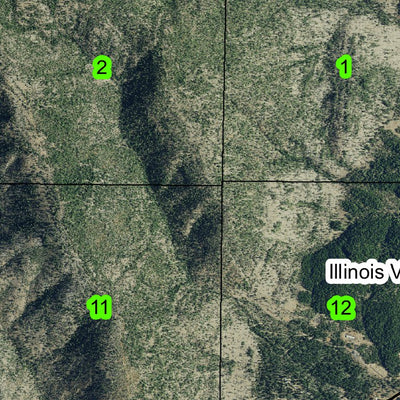 Rough and Ready Creek T40S R9W Township Map Preview 3