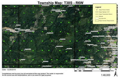 Deer Creek T38S R6W Township Map Preview 1