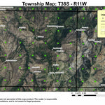 Kalmiopsis Wilderness T38S R11W Township Map Preview 1
