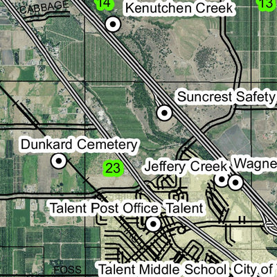 Phoenix Talent T38S R1W Township Map Preview 2