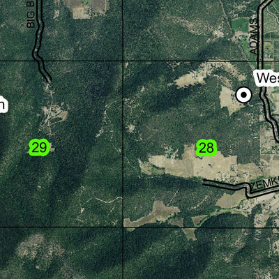 Phoenix Talent T38S R1W Township Map Preview 3