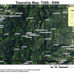 Tallowbox Mountain T39S R4W Township Map Preview 1