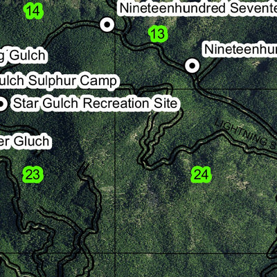 Tallowbox Mountain T39S R4W Township Map Preview 2
