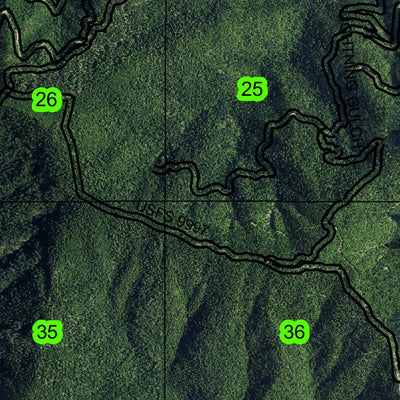 Tallowbox Mountain T39S R4W Township Map Preview 3