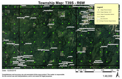 Little Grayback Peak T39S R6W Township Map Preview 1