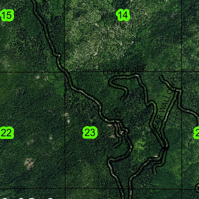 Little Grayback Peak T39S R6W Township Map Preview 2