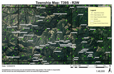 Anderson Butte T39S R2W Township Map Preview 1