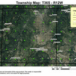 Game Lake T36S R12W Township Map Preview 1