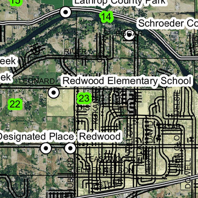 Redwood T36S R6W Township Map Preview 2