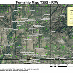 Dodge Bridge T35S R1W Township Map Preview 1