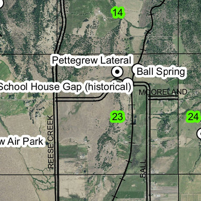 Dodge Bridge T35S R1W Township Map Preview 2