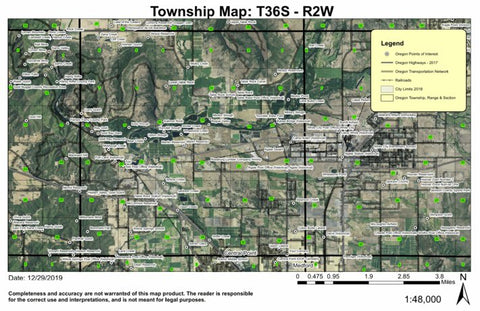 Central Point T36S R2W Township Map Preview 1