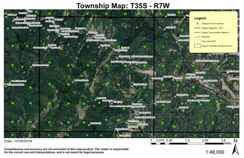 Hog Creek T35S R7W Township Map Preview 1