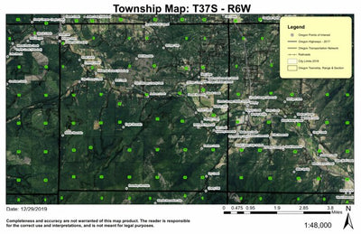 Wilderville T37S R6W Township Map Preview 1
