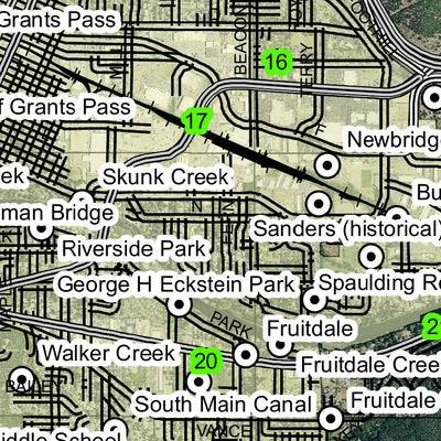 Grants Pass T36S R5W Township Map Preview 2