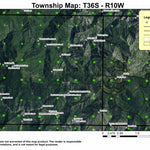 Dorr Canyon T36S R10W Township Map Preview 1