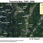 Onion Mountain T36S R8W Township Map Preview 1