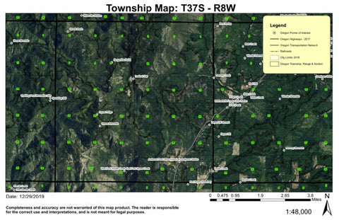 Anderson T37S R8W Township Map Preview 1