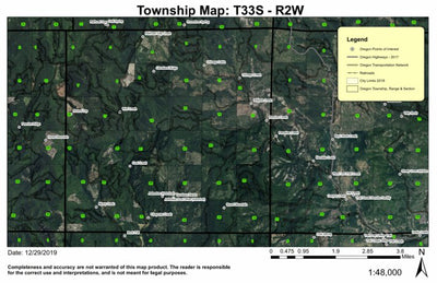 Round Top T33S R2W Township Map Preview 1