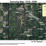 Stouts Creek T31S R3W East 1/2 Township Map Preview 1