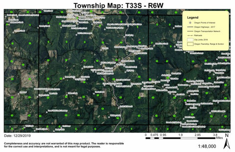 Wolf Creek T33S R6W Township Map Preview 1