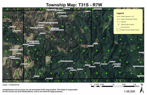 Iron Mountain T31S R7W Township Map Preview 1