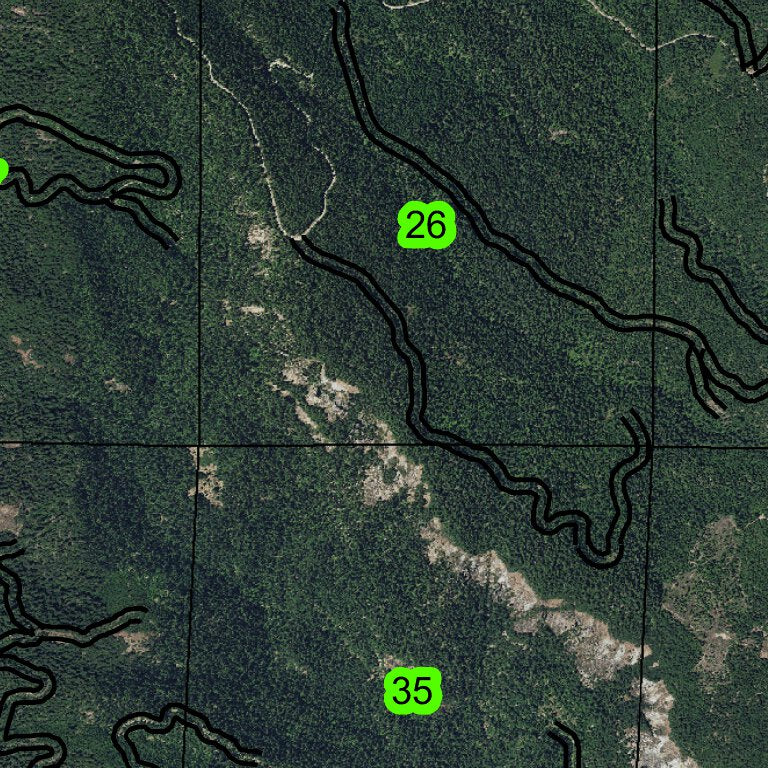 Threehorn Mountain T32S R2W Township Map by Super See Services | Avenza ...