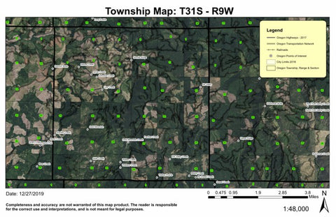 Gold Mountain T31S R9W Township Map Preview 1