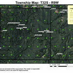 Anaktuvuk Saddle T32S R9W Township Map Preview 1