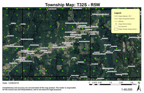 Azalea T32S R5W Township Map Preview 1