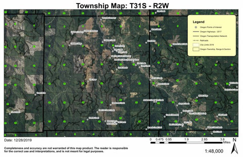 Drew T31S R2W Township Map Preview 1